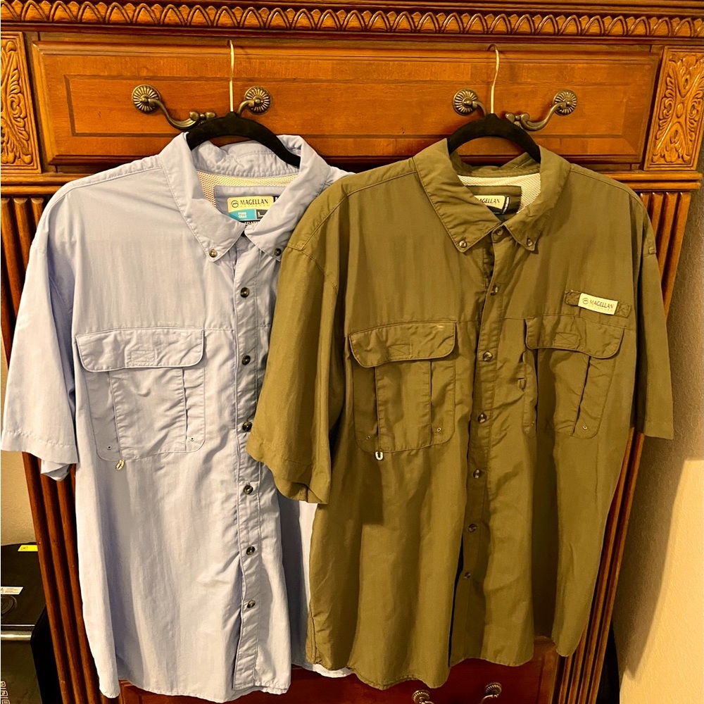 Mint condition Magellan Outdoors Men's Laguna Madre Short sleeve Fishing Shirts